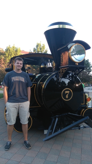 Máté, on campus at Purdue